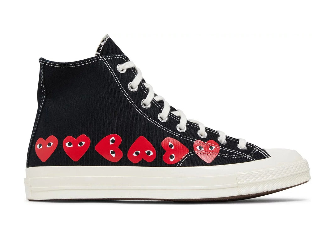 Converse Chuck Taylor All Star 70 Hi Comme des Garcons PLAY Multi-Heart Black