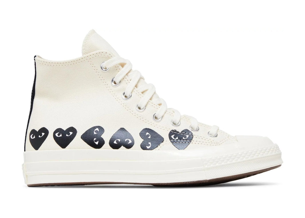 Converse Chuck Taylor All Star 70 Hi Comme des Garcons PLAY Multi-Heart Milk