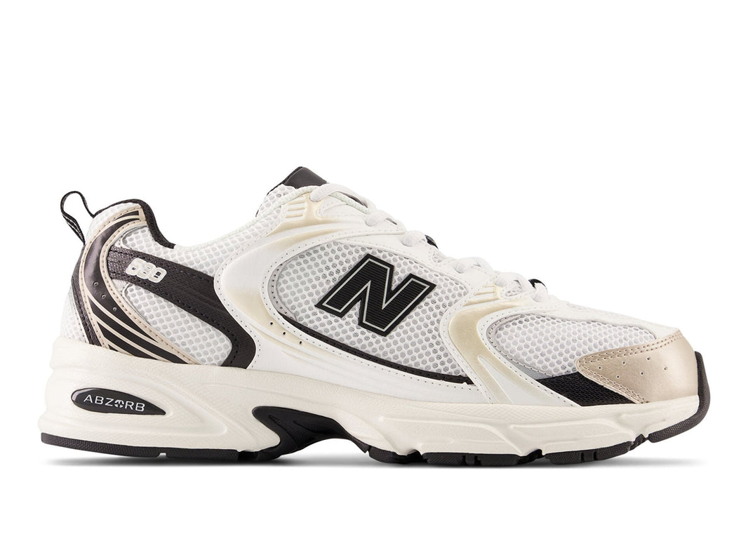 New Balance 530 White Light Gold Metallic