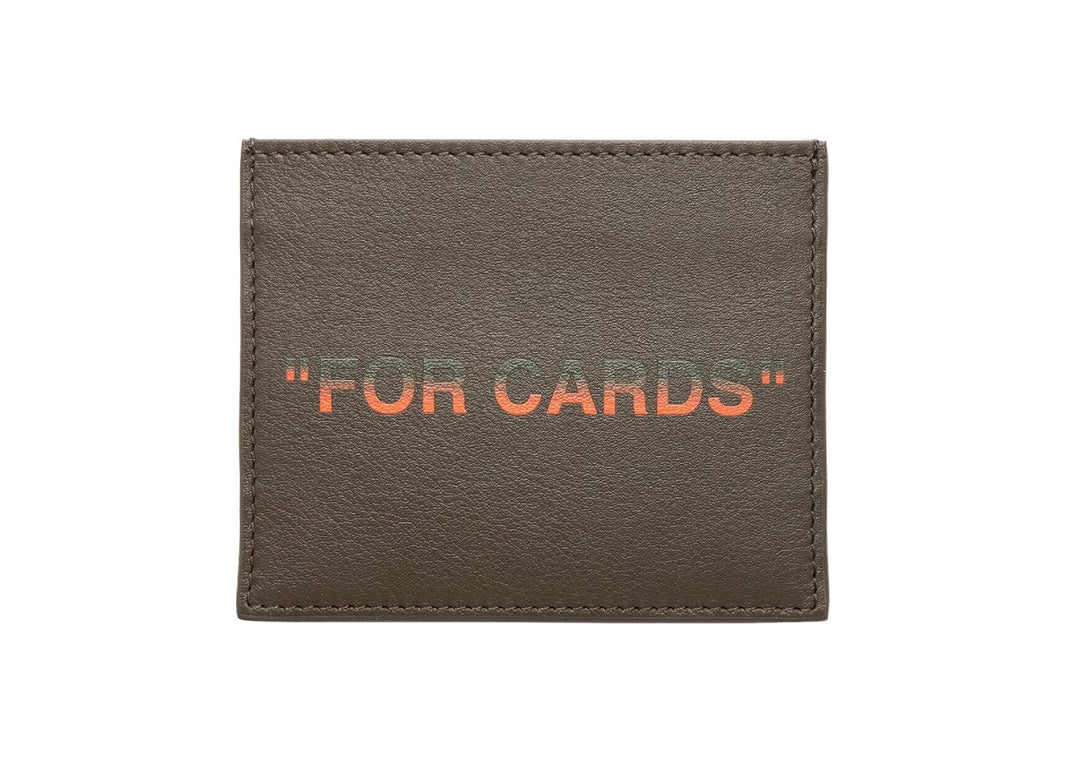 Off-White Quote Card Case Military Orange