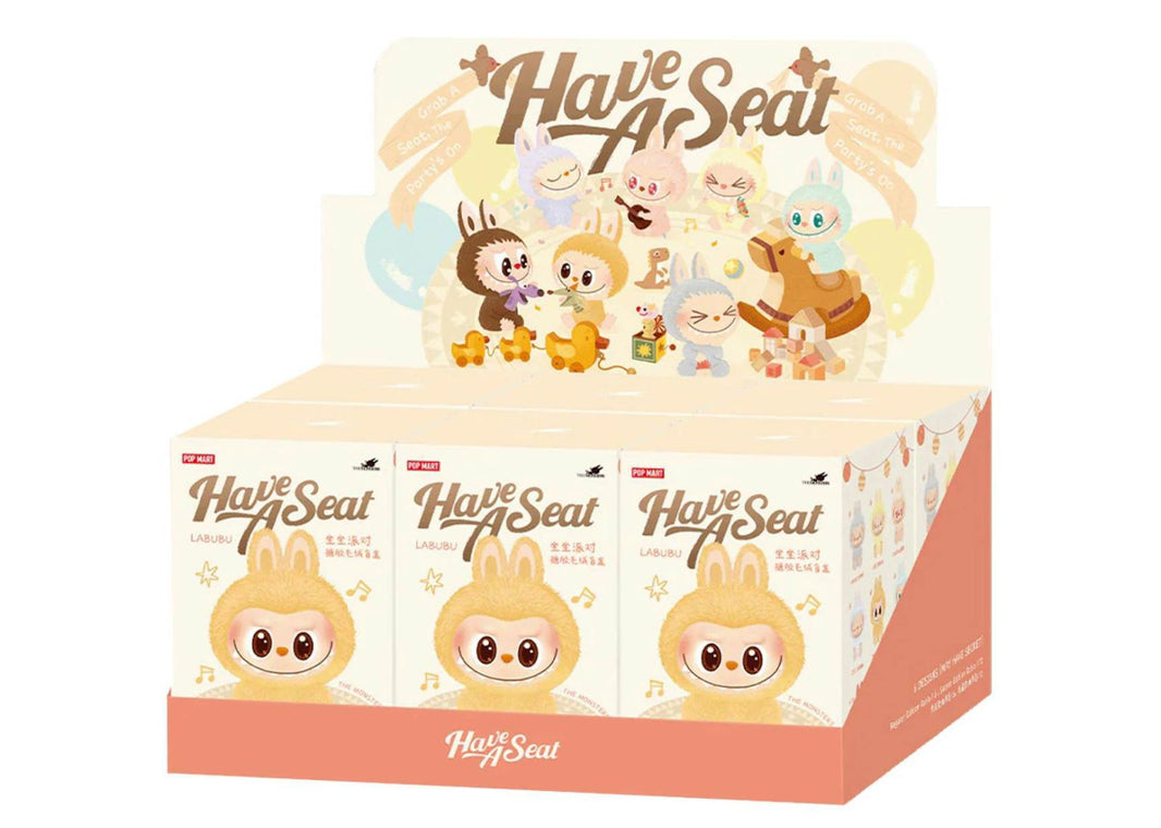 Pop Mart Labubu The Monsters Have a Seat Vinyl Plush Sealed Case (6 Blind Boxes)