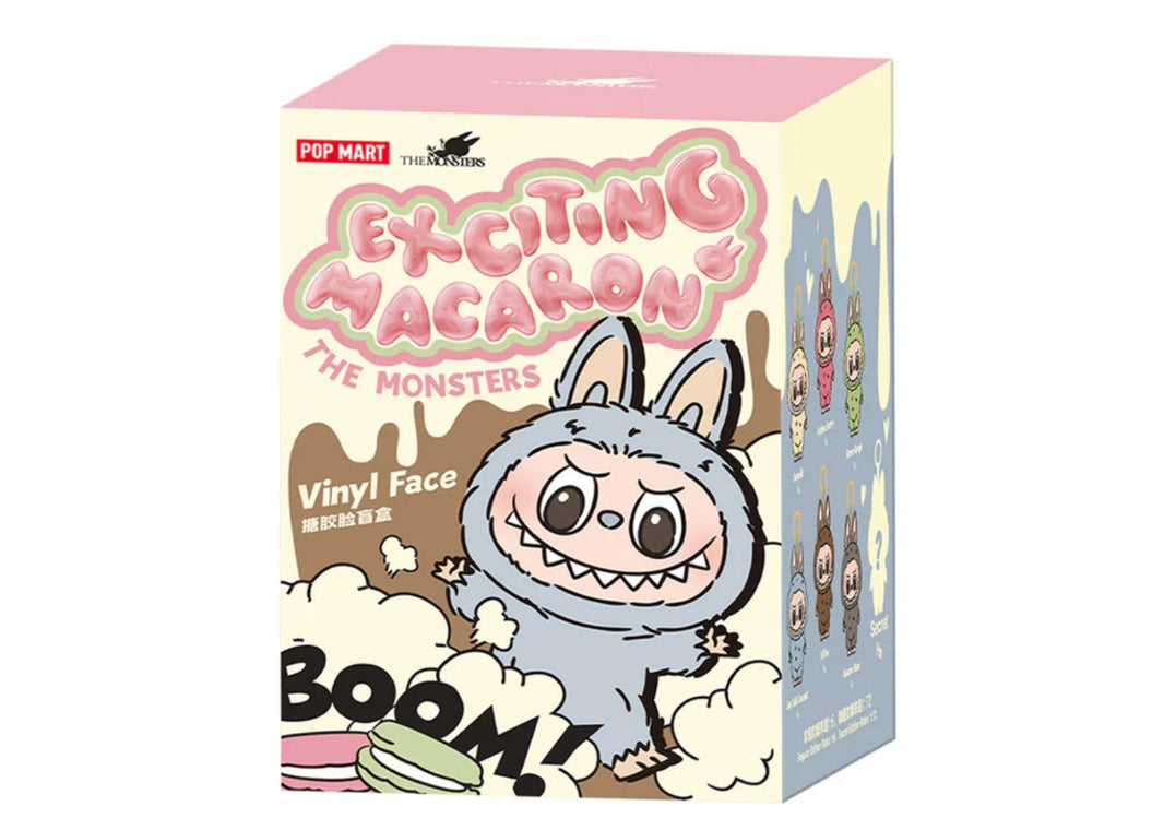 Pop Mart Labubu The Monsters Tasty Macarons Vinyl Plush Pendant Single Blind Box