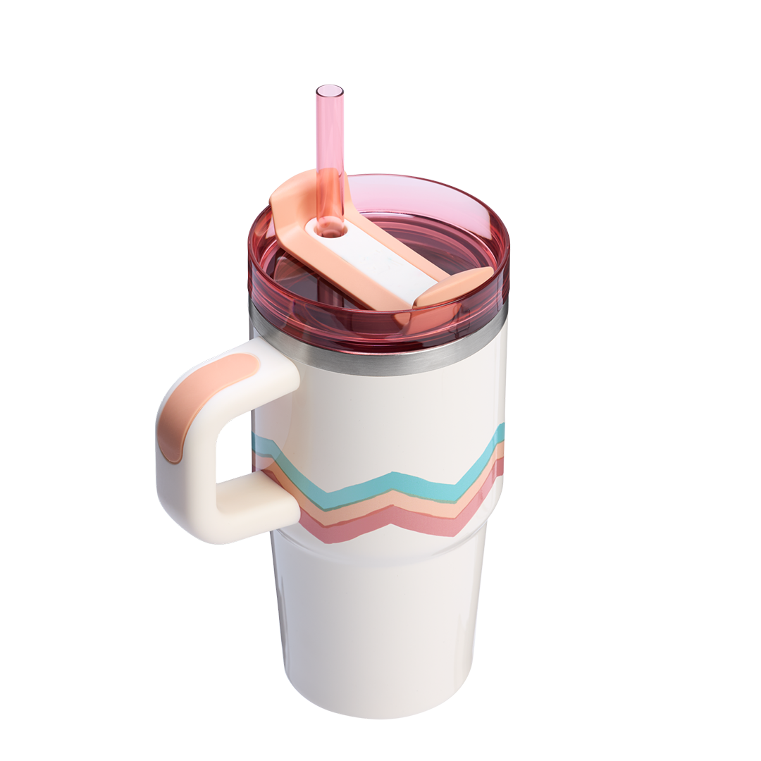 Stanley Quencher H2.0 FlowState Tumbler 20oz Cream Egg