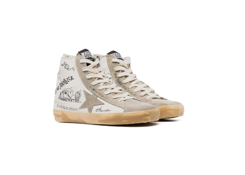 Francy Journey print high top sneakers