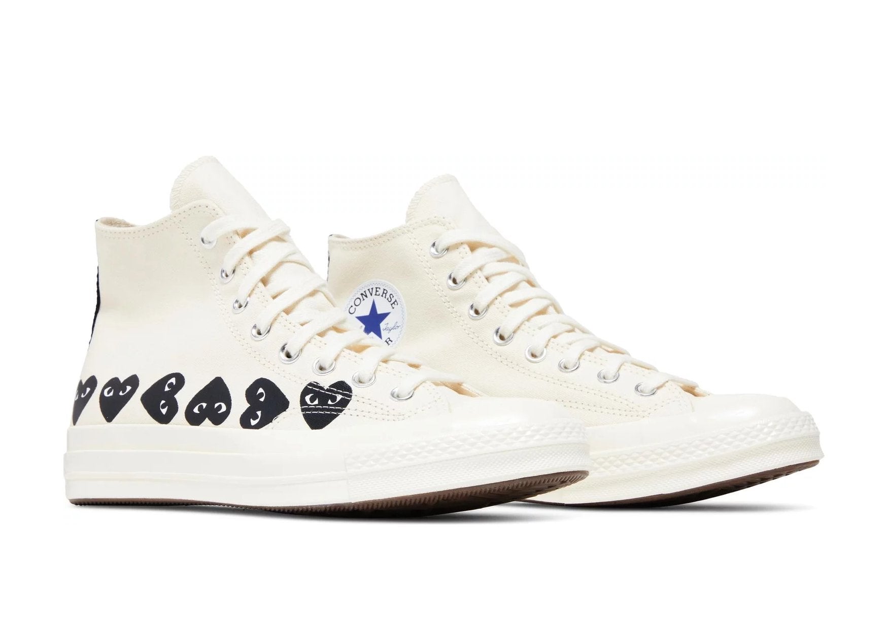 Converse Chuck Taylor All Star 70 Hi Comme des Garcons PLAY Multi-Heart Milk