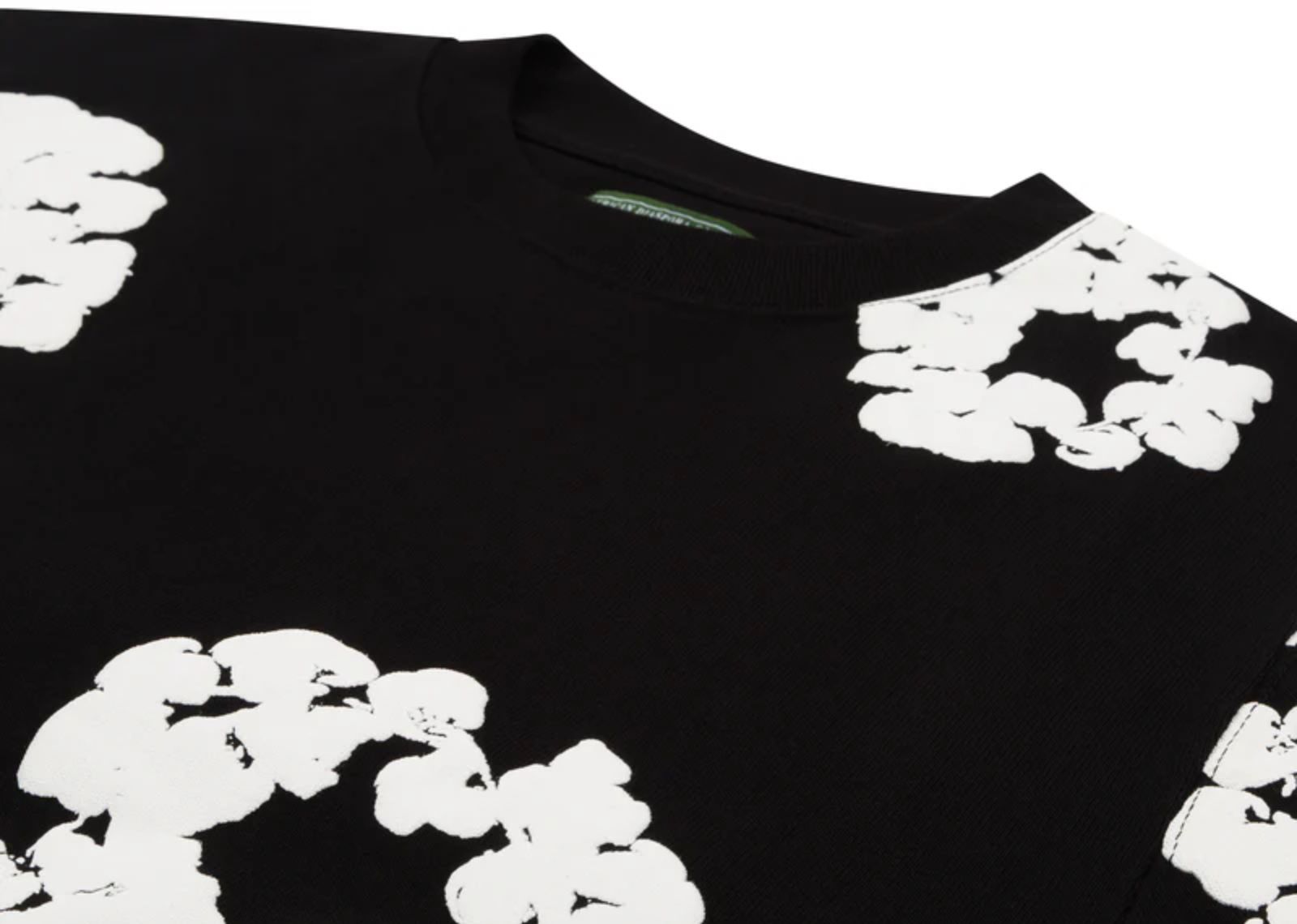 Denim Tears Long Sleeve Cotton Wreath T-shirt Black