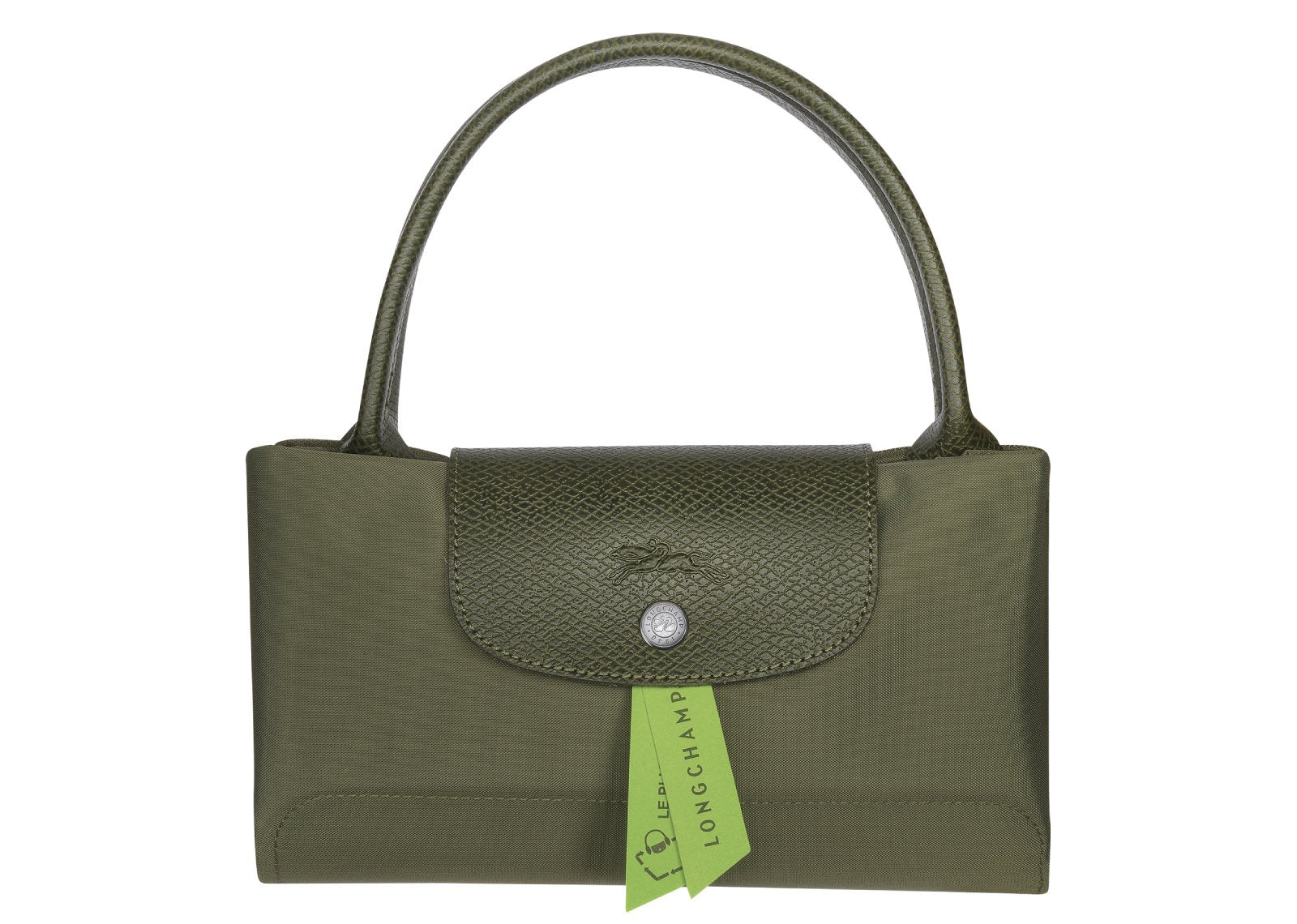 Longchamp Le Pliage Green Medium Handbag Forest