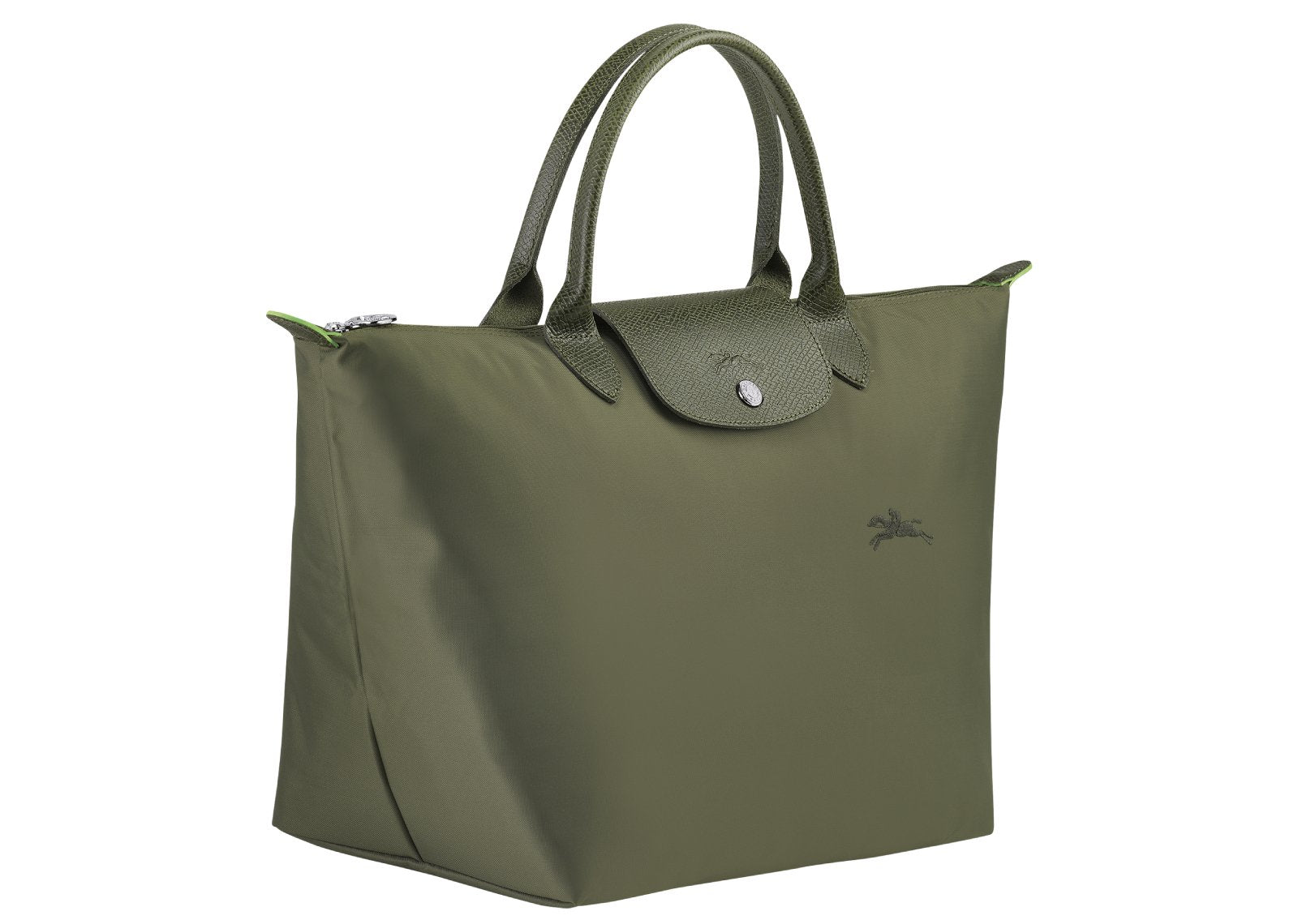 Longchamp Le Pliage Green Medium Handbag Forest