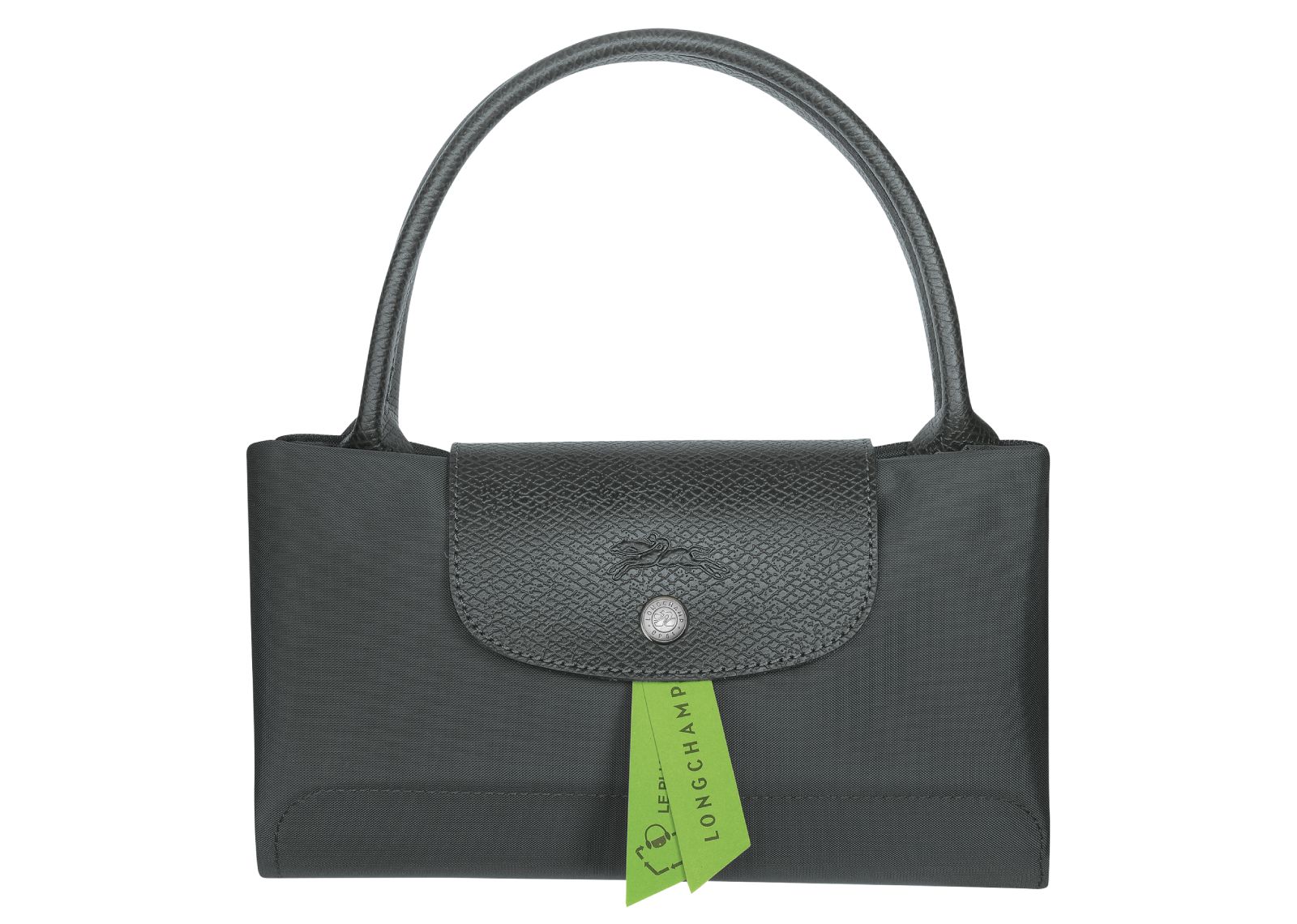 Longchamp Le Pliage Green Medium Handbag Graphite