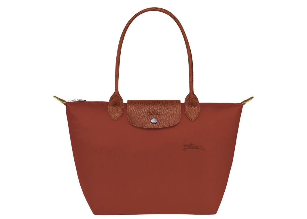 Longchamp Le Pliage Green Medium Tote Bag Chestnut