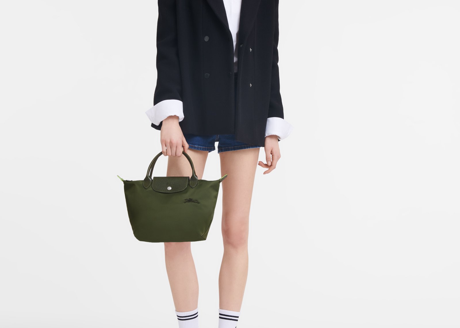 Longchamp Le Pliage Green Small Handbag Forest