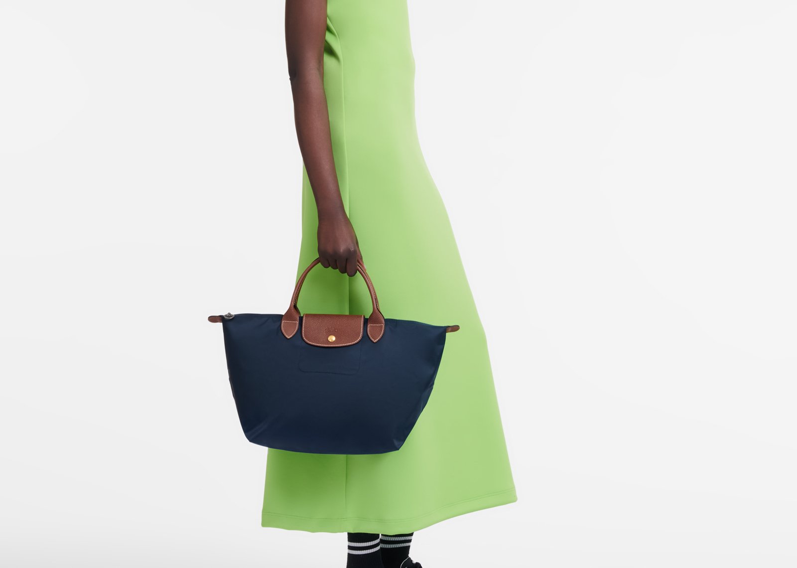 Longchamp Le Pliage Original Medium Handbag Navy