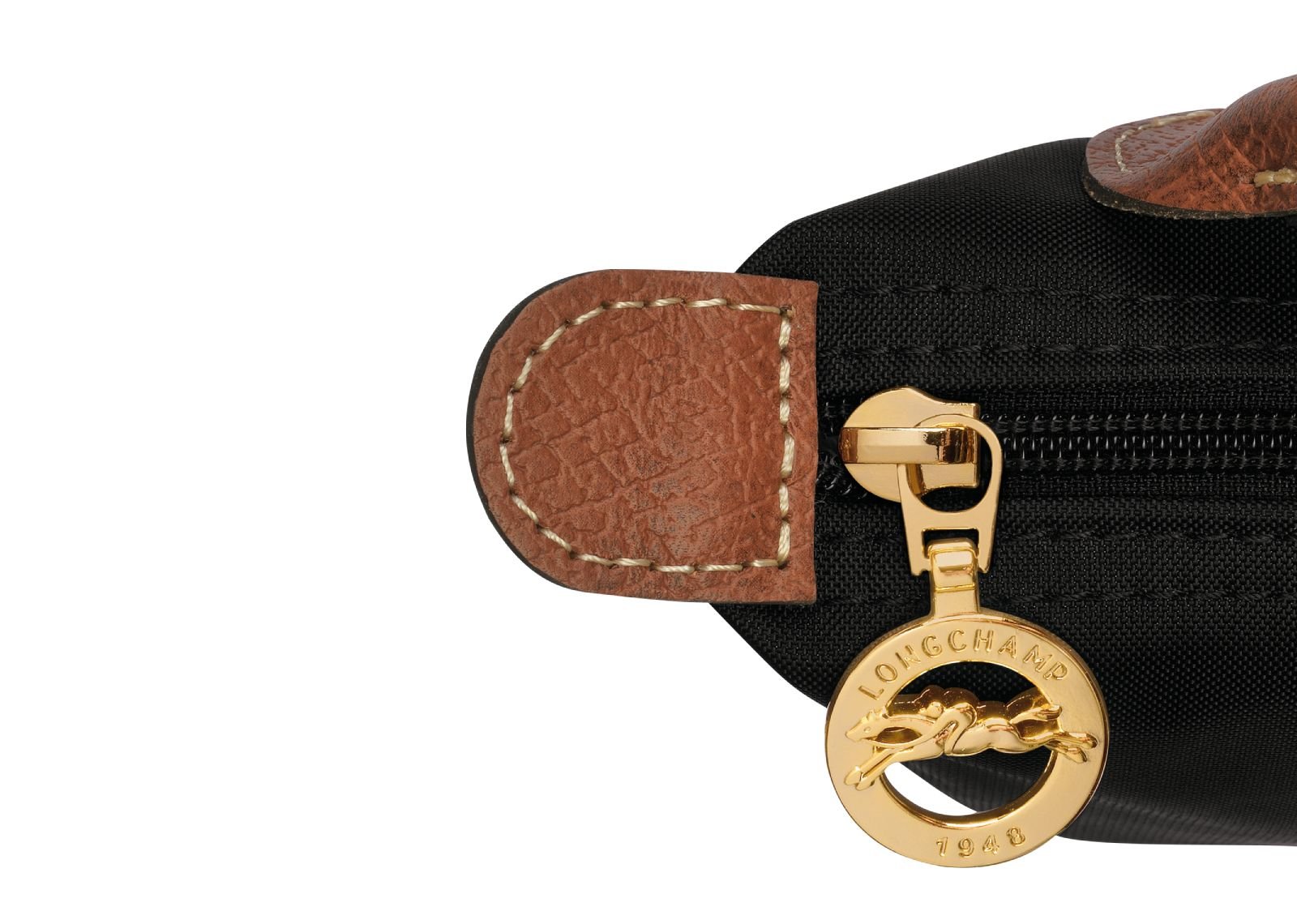 Longchamp Le Pliage Original Pouch With Handle Black