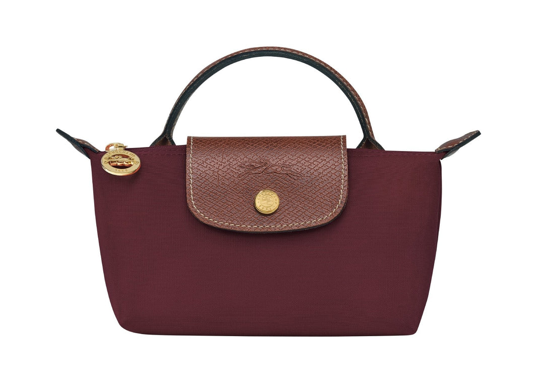 Longchamp Le Pliage Original Pouch With Handle Burgundy