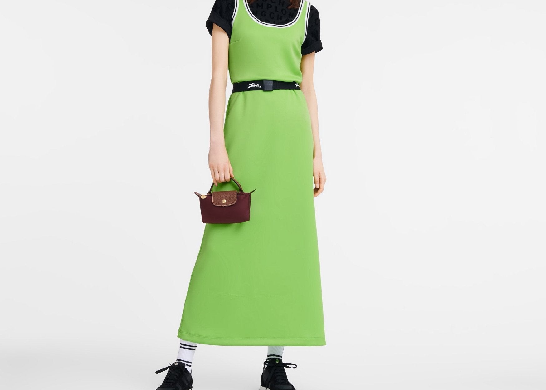 Longchamp Le Pliage Original Pouch With Handle Burgundy