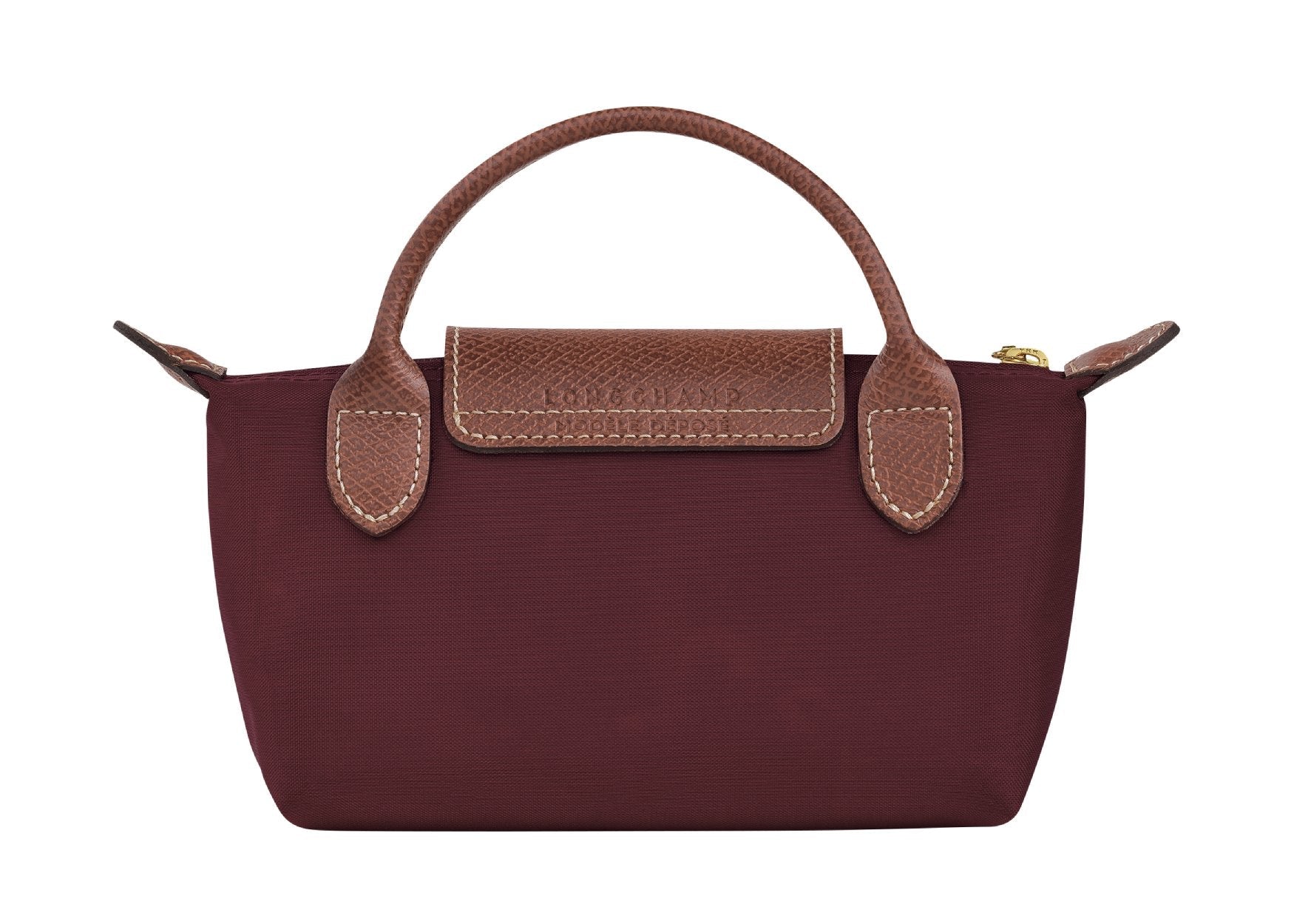 Longchamp Le Pliage Original Pouch With Handle Burgundy