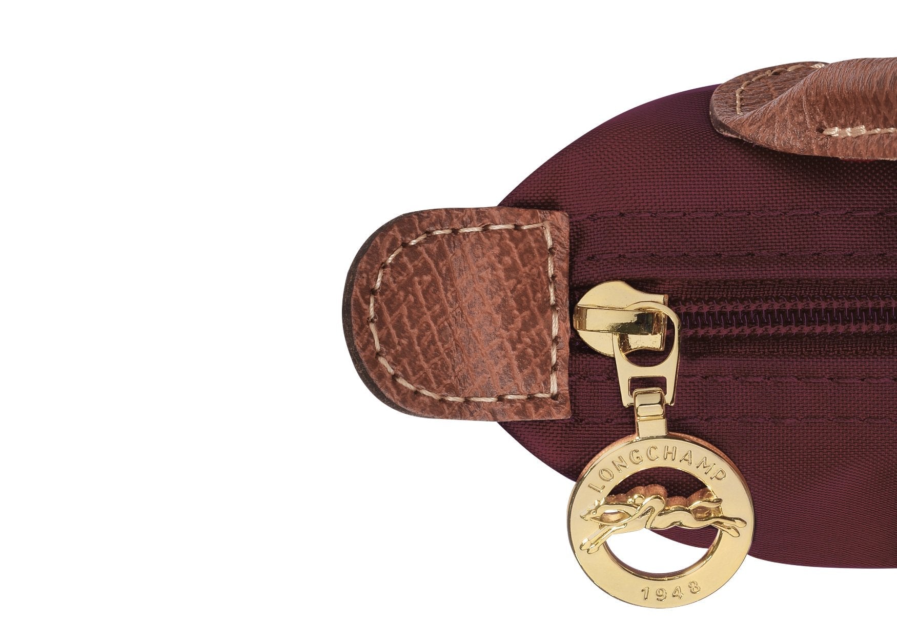 Longchamp Le Pliage Original Pouch With Handle Burgundy