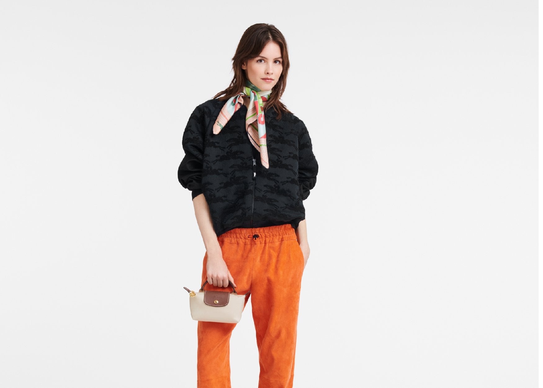 Longchamp Le Pliage Original Pouch With Handle Paper