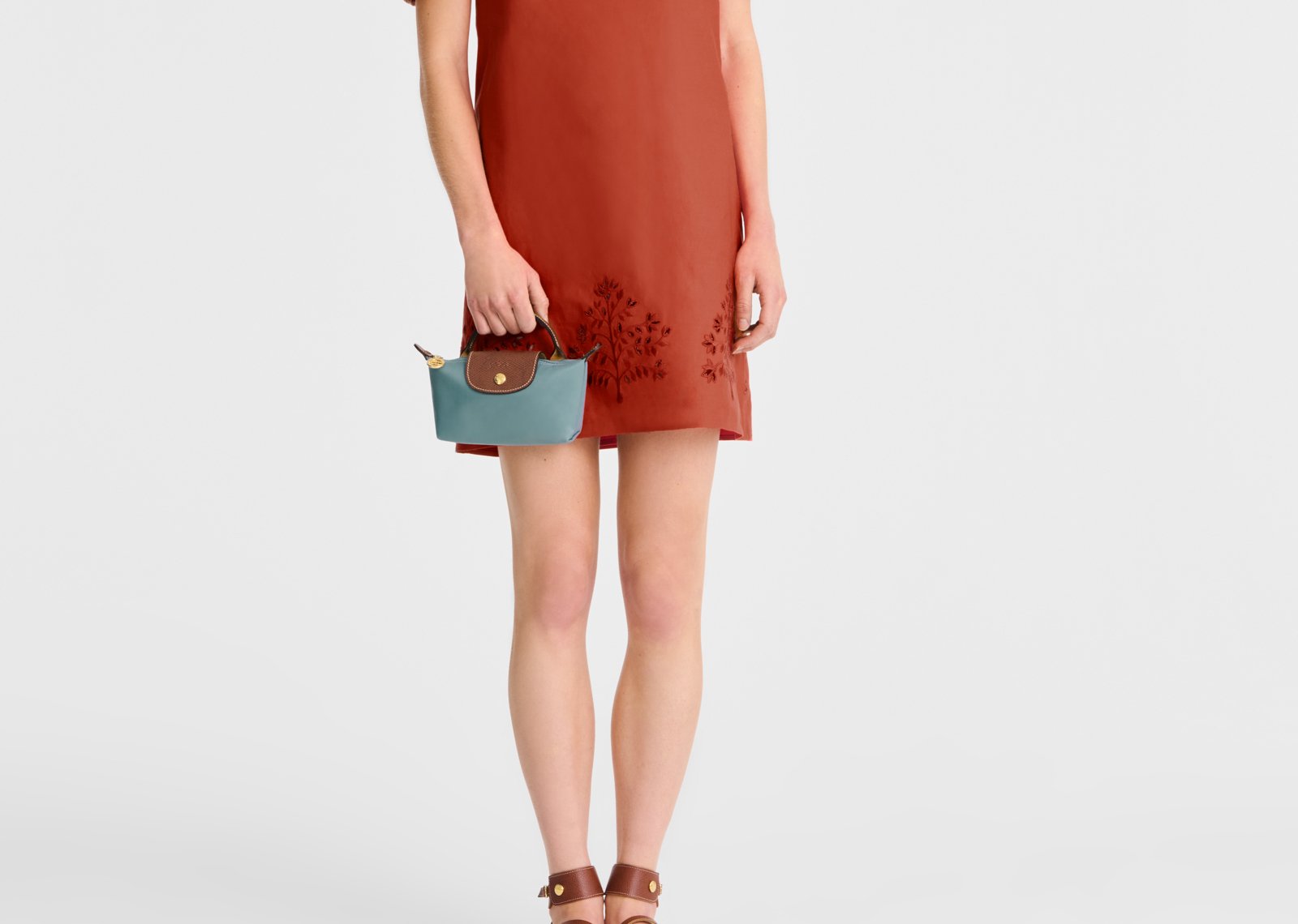 Longchamp Le Pliage Original Pouch with Handle Eucalyptus