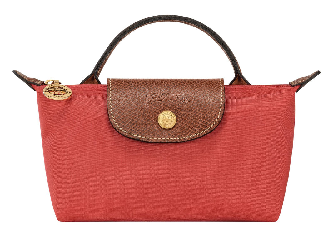 Longchamp Le Pliage Original Pouch with Handle Tomato
