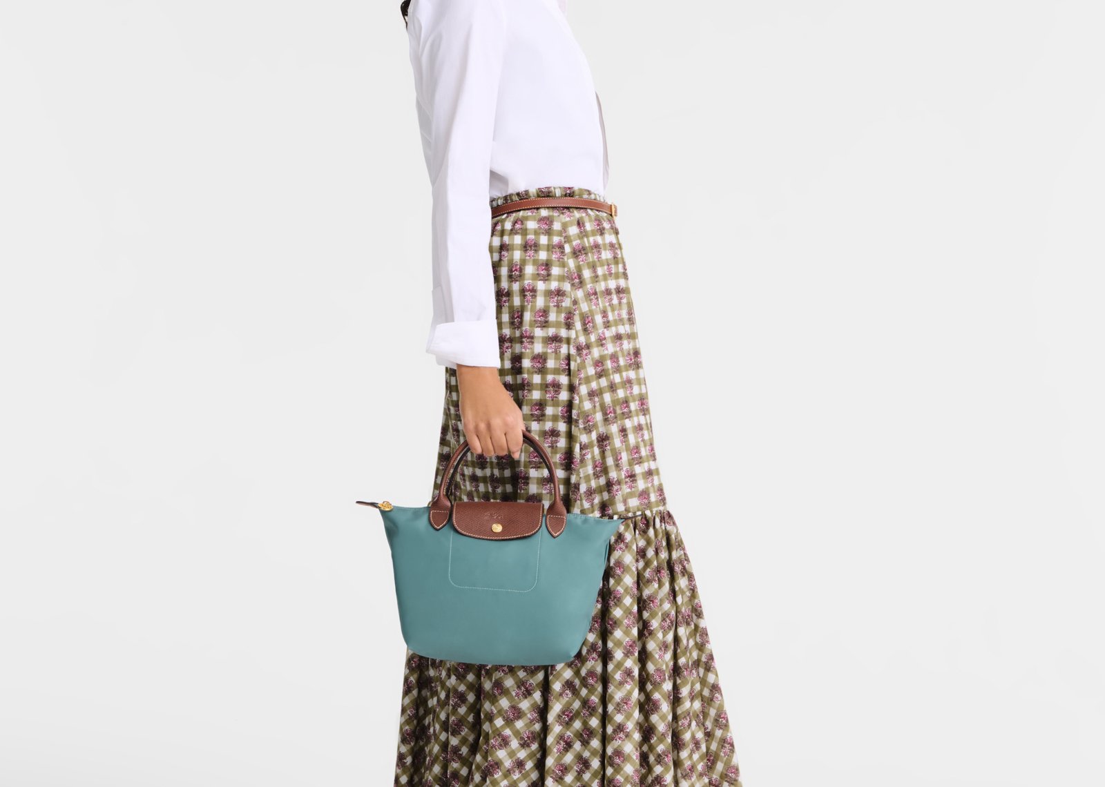 Longchamp Le Pliage Original Small Handbag Eucalyptus