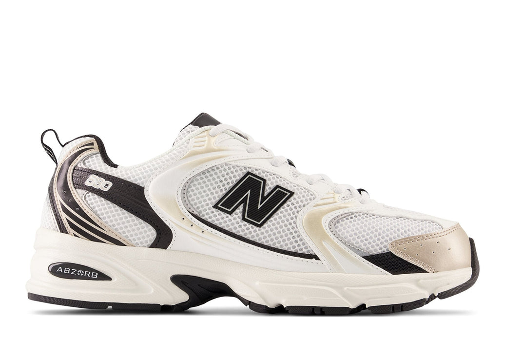 New Balance 530 White Light Gold Metallic