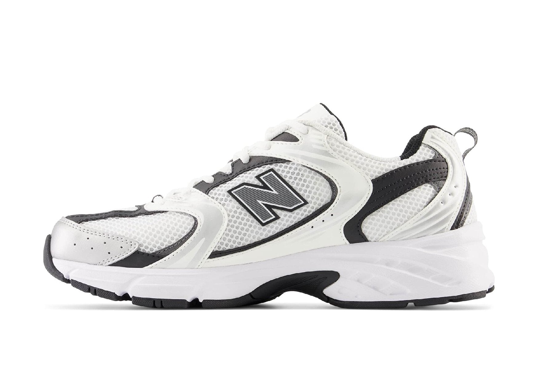 New Balance 530 White Silver Metallic Black