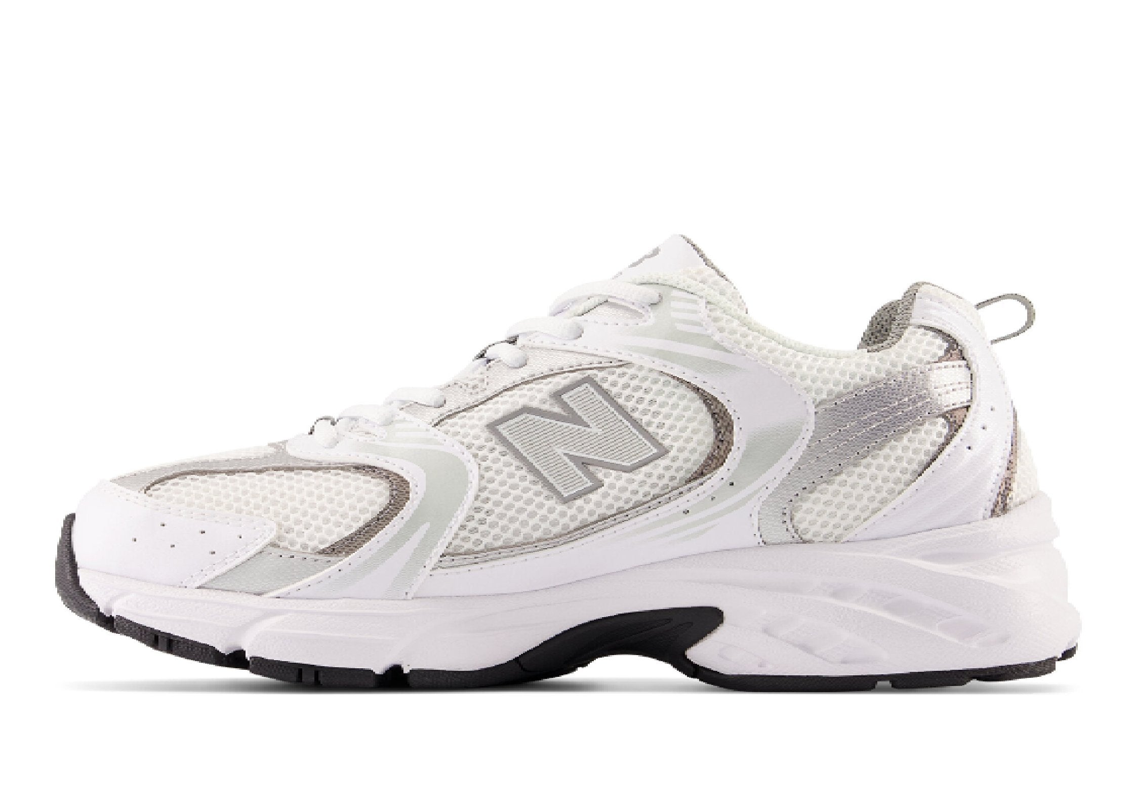 New Balance 530 White Silver Metallic