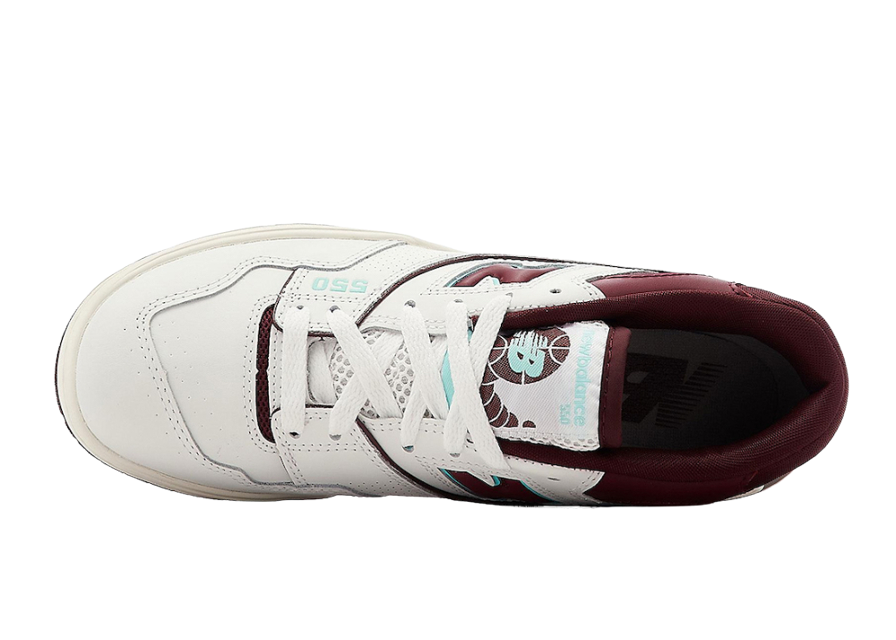 New Balance 550 Burgundy Cyan