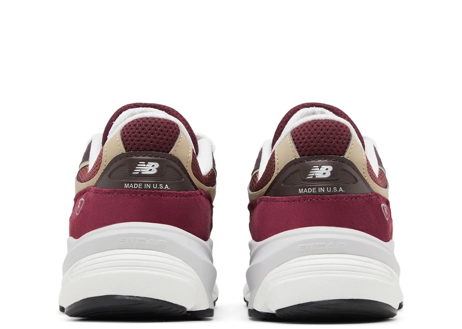 New Balance 990v6 MiUSA Teddy Santis Burgundy Tan