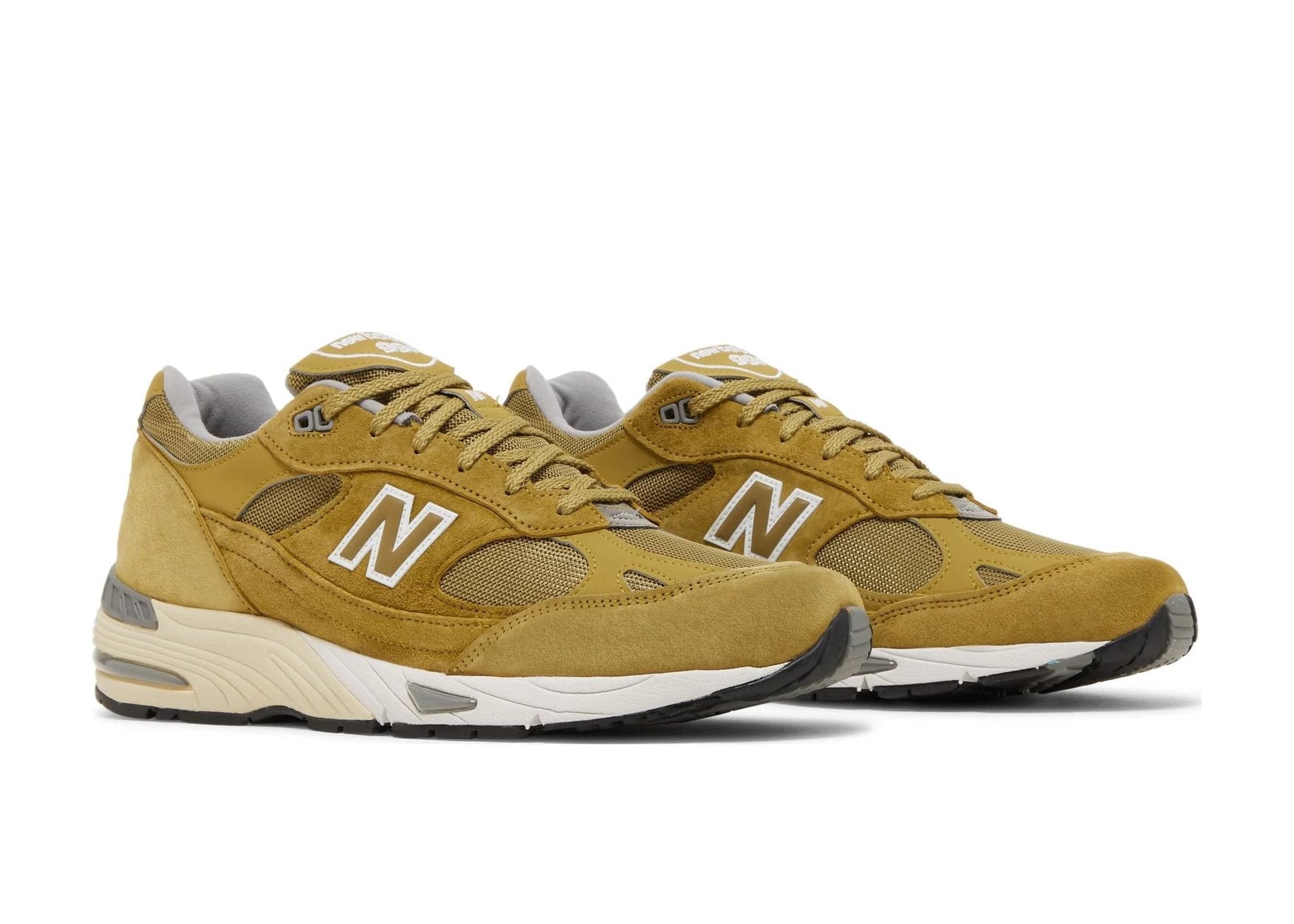 New Balance 991 MiUK Green Moss Cloud Cream