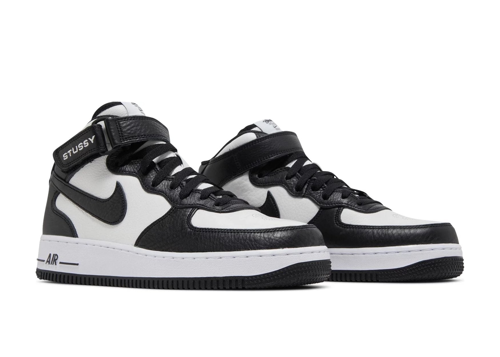 Nike Air Force 1 Mid Stussy Light Bone Black