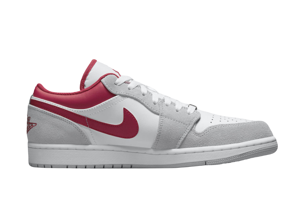 Nike Air Jordan 1 Low SE Light Smoke Grey Gym Red