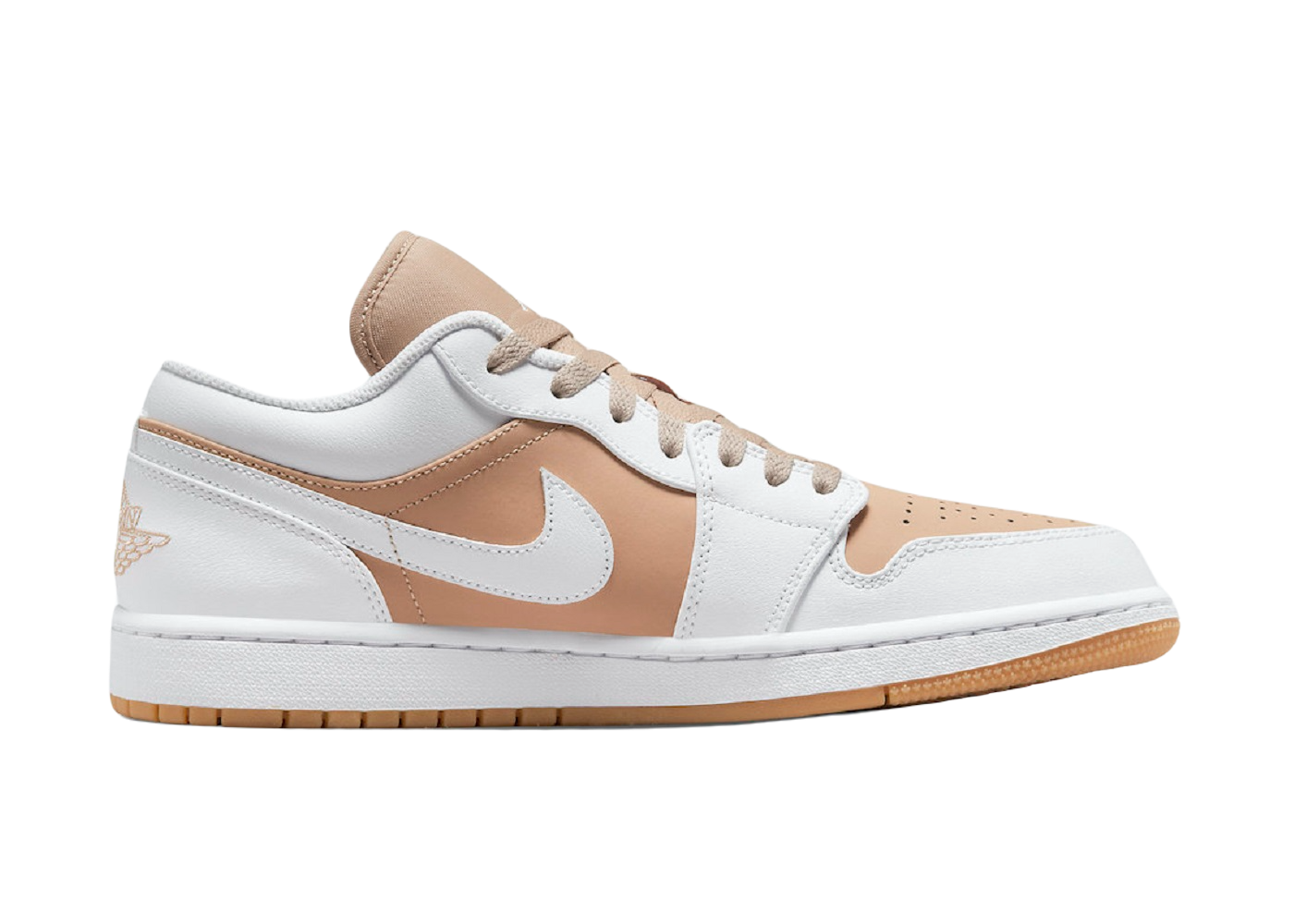 Nike Air Jordan 1 Low White Tan Gum