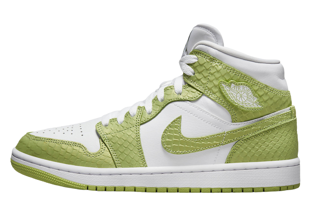Nike Air Jordan 1 Mid Green Python (W)