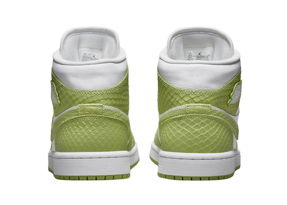 Nike Air Jordan 1 Mid Green Python (W)