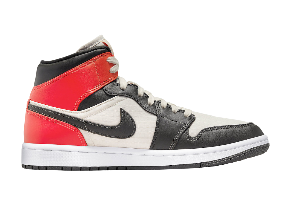 Nike Air Jordan 1 Mid Newsprint Light Orewood Brown (W)