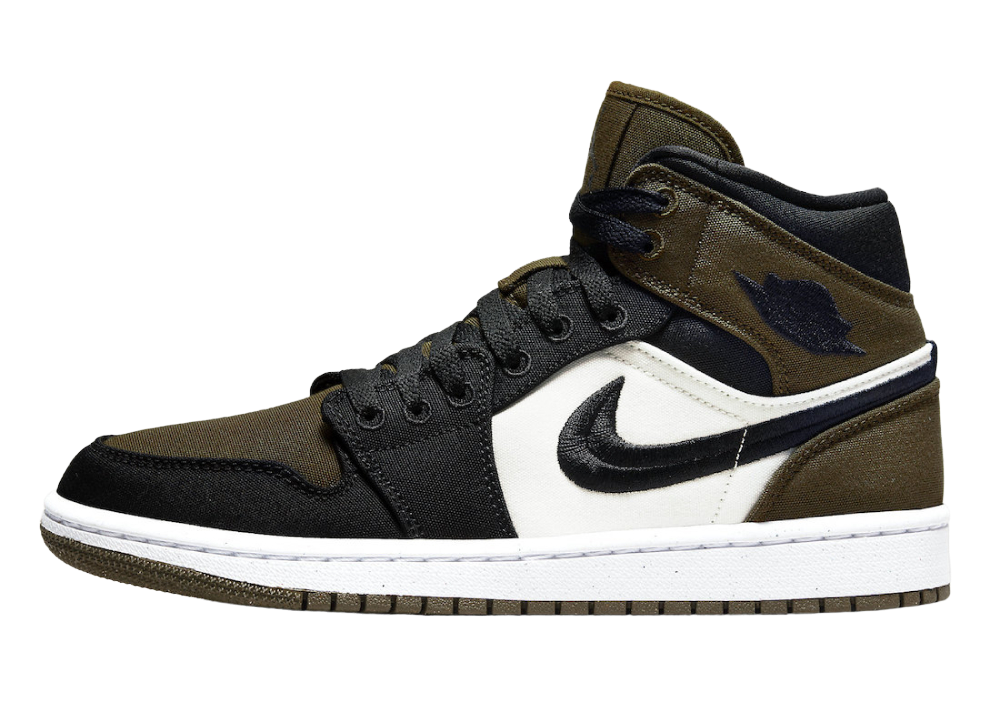 Nike Air Jordan 1 Mid Olive Toe (W)