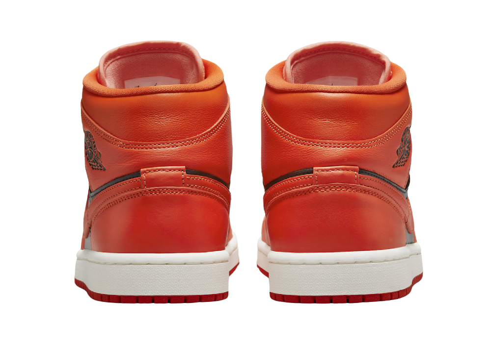 Nike Air Jordan 1 Mid Orange Black (W)