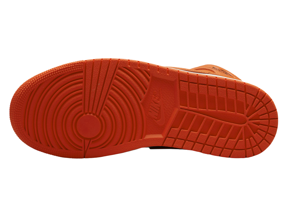 Nike Air Jordan 1 Mid Orange Black (W)