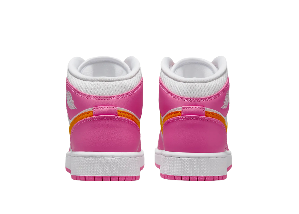 Nike Air Jordan 1 Mid Pinksicle Safety Orange (GS)