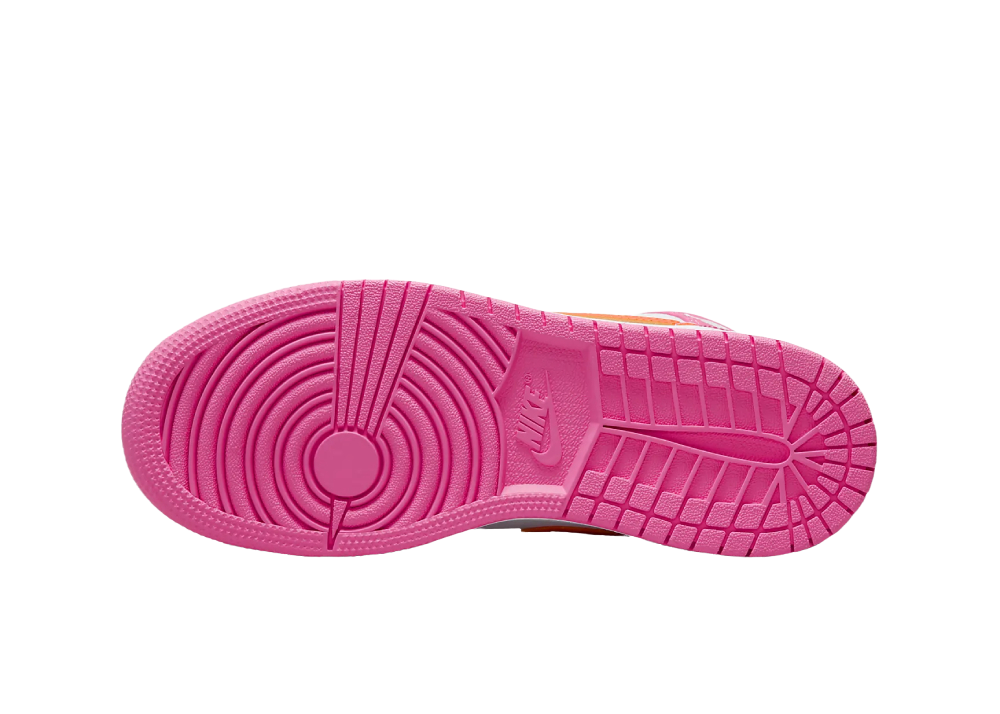 Nike Air Jordan 1 Mid Pinksicle Safety Orange (GS)