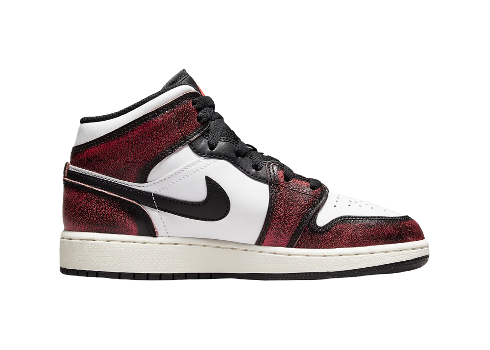 Nike Air Jordan 1 Mid SE Black Infrared 23 (GS)