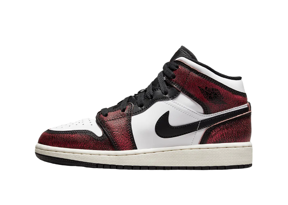 Nike Air Jordan 1 Mid SE Black Infrared 23 (GS)