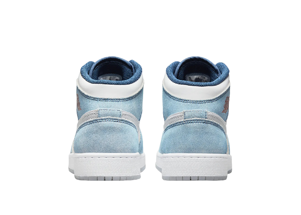 Nike Air Jordan 1 Mid SE French Blue Light Steel (GS)