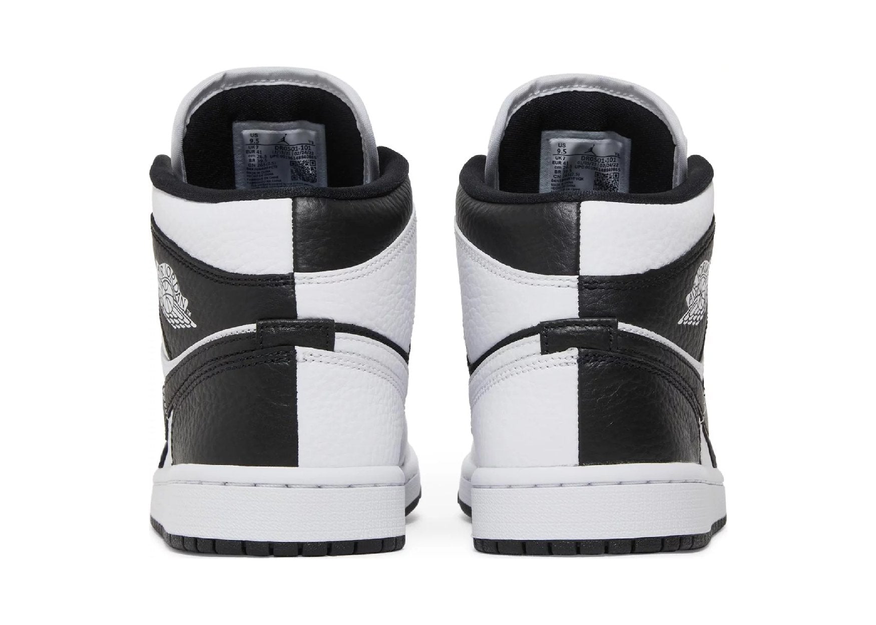 Nike Air Jordan 1 Mid Split Black White (W)
