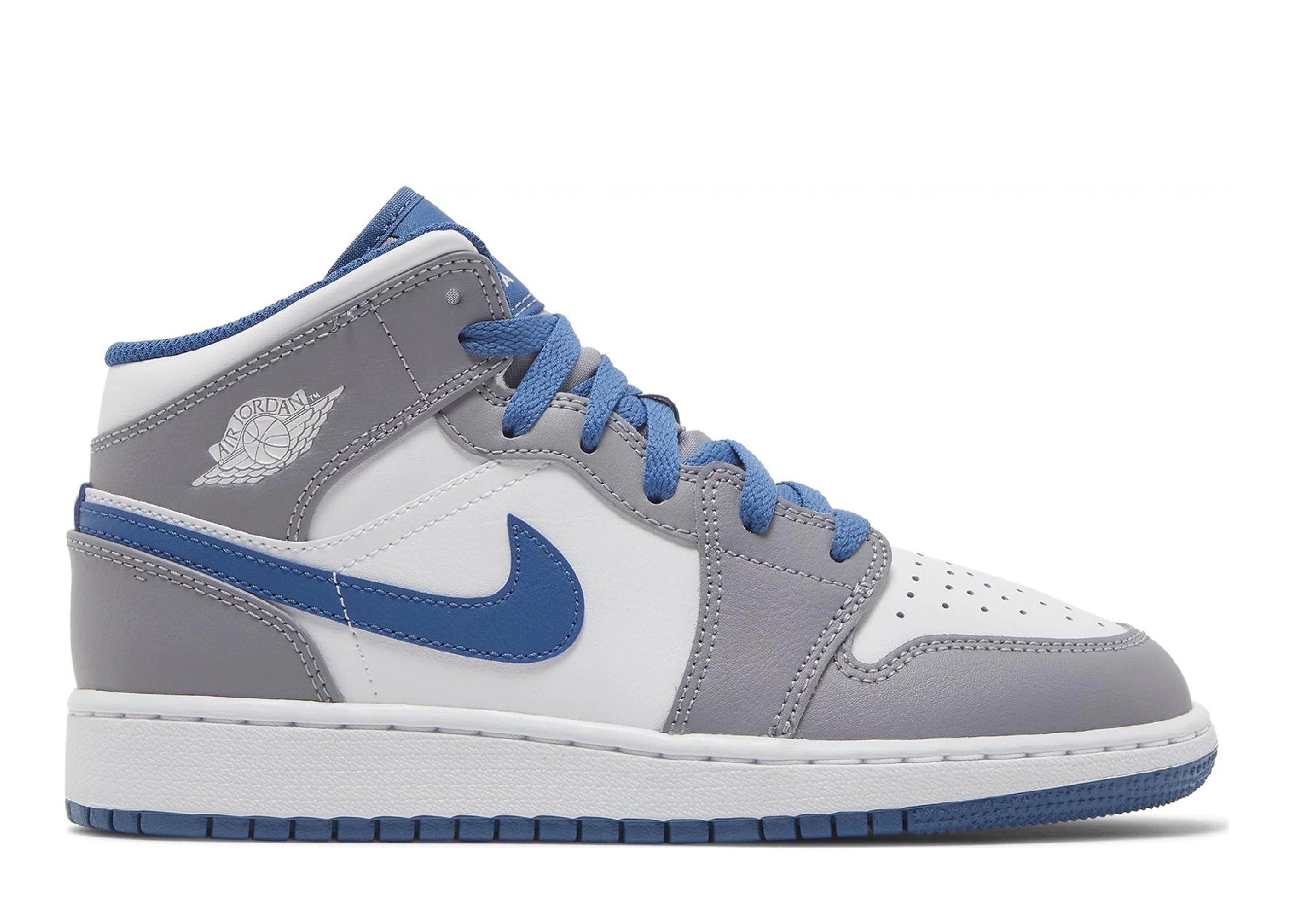Nike Air Jordan 1 Mid True Blue Cement (GS)