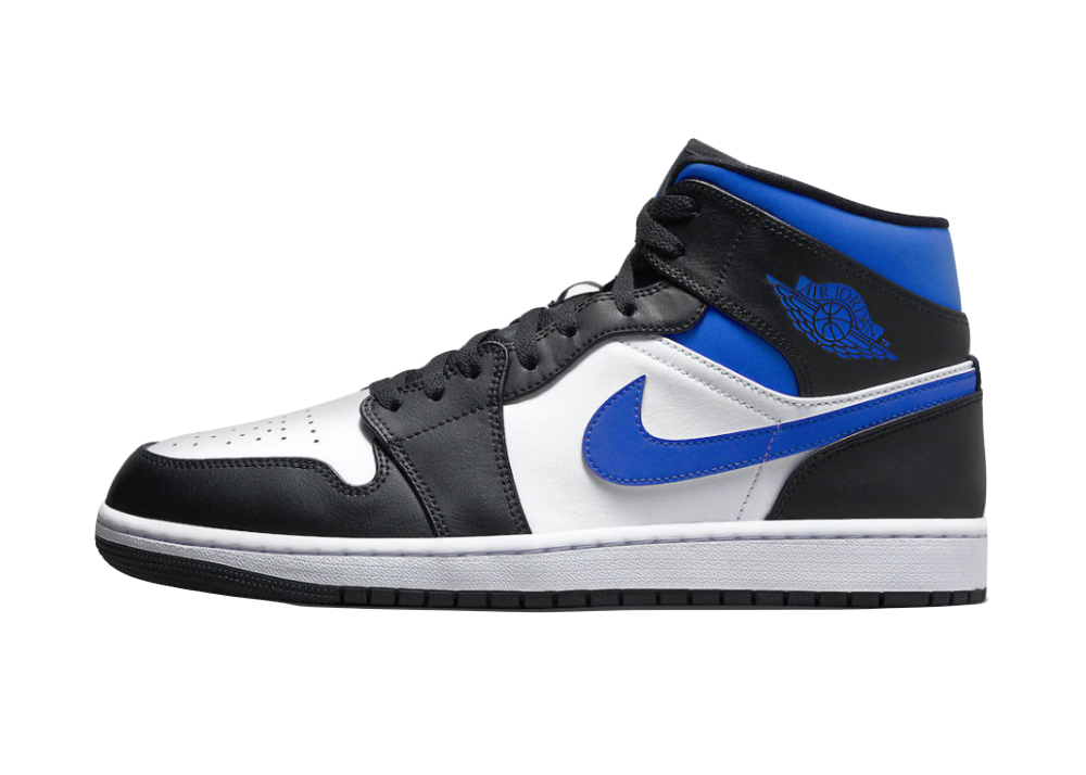 Nike Air Jordan 1 Mid White Black Racer Blue