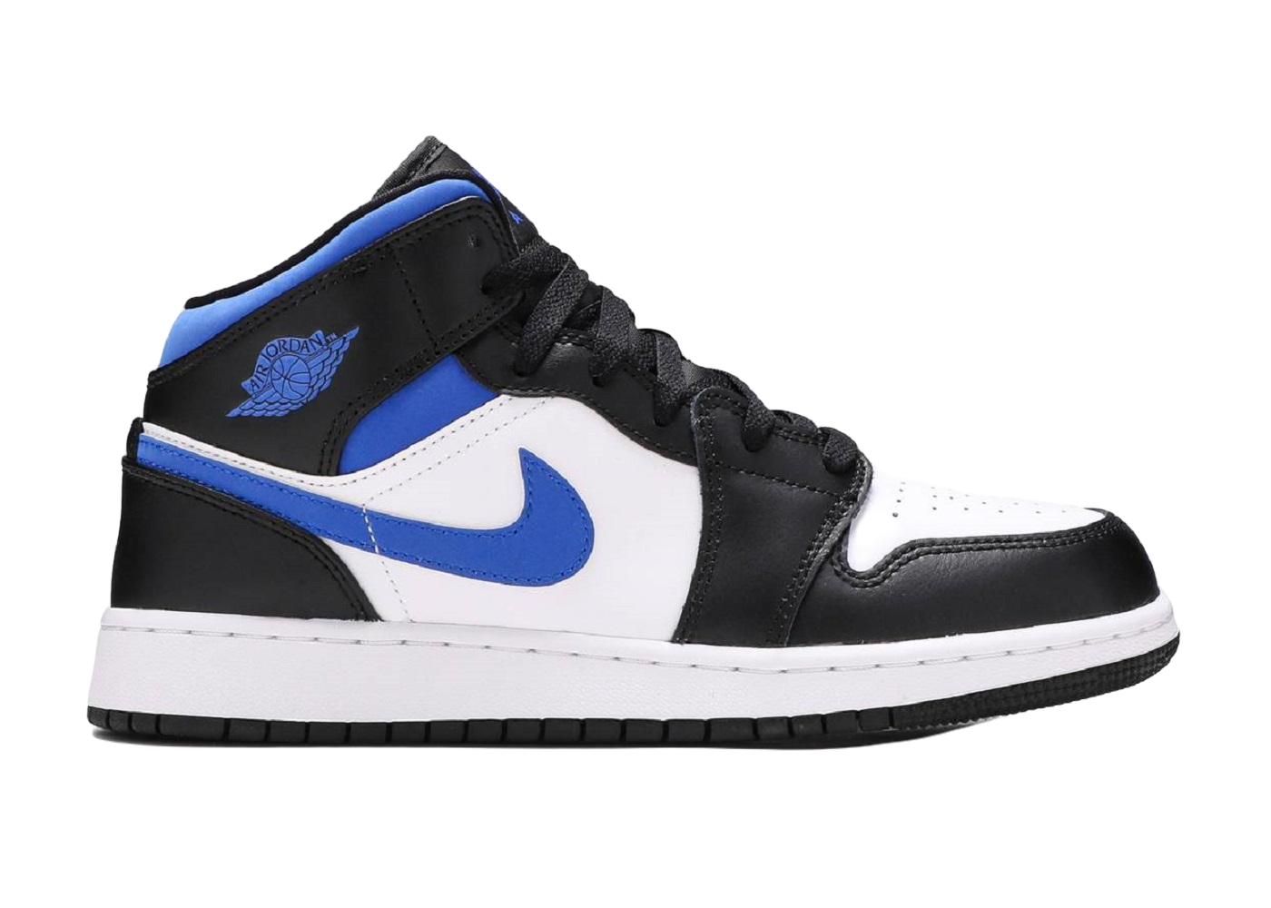 Nike Air Jordan 1 Mid White Black Royal (GS)