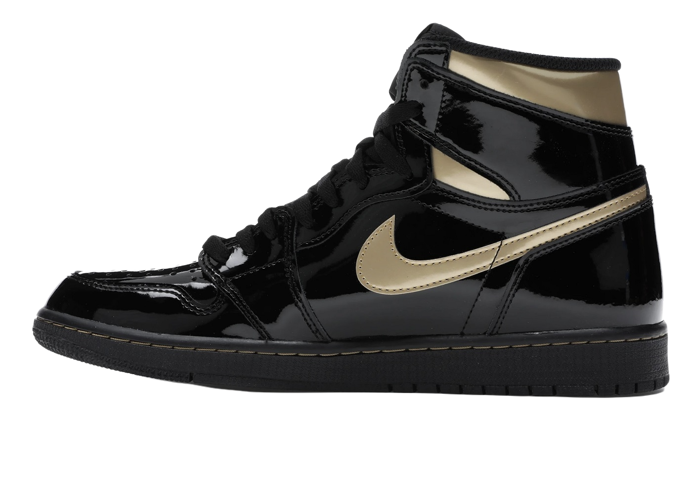 Nike Air Jordan 1 Retro High Black Metallic Gold (2020)